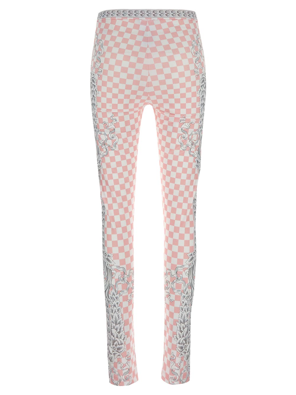 Versace Checkerboard-Pattern Leggings