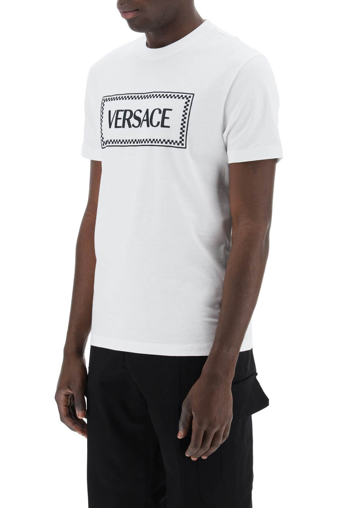 Versace embroidered logo t-shirt