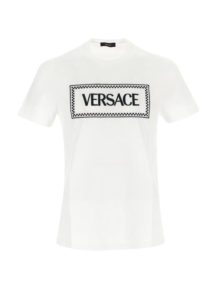 Versace Embroidered Logo T-Shirt