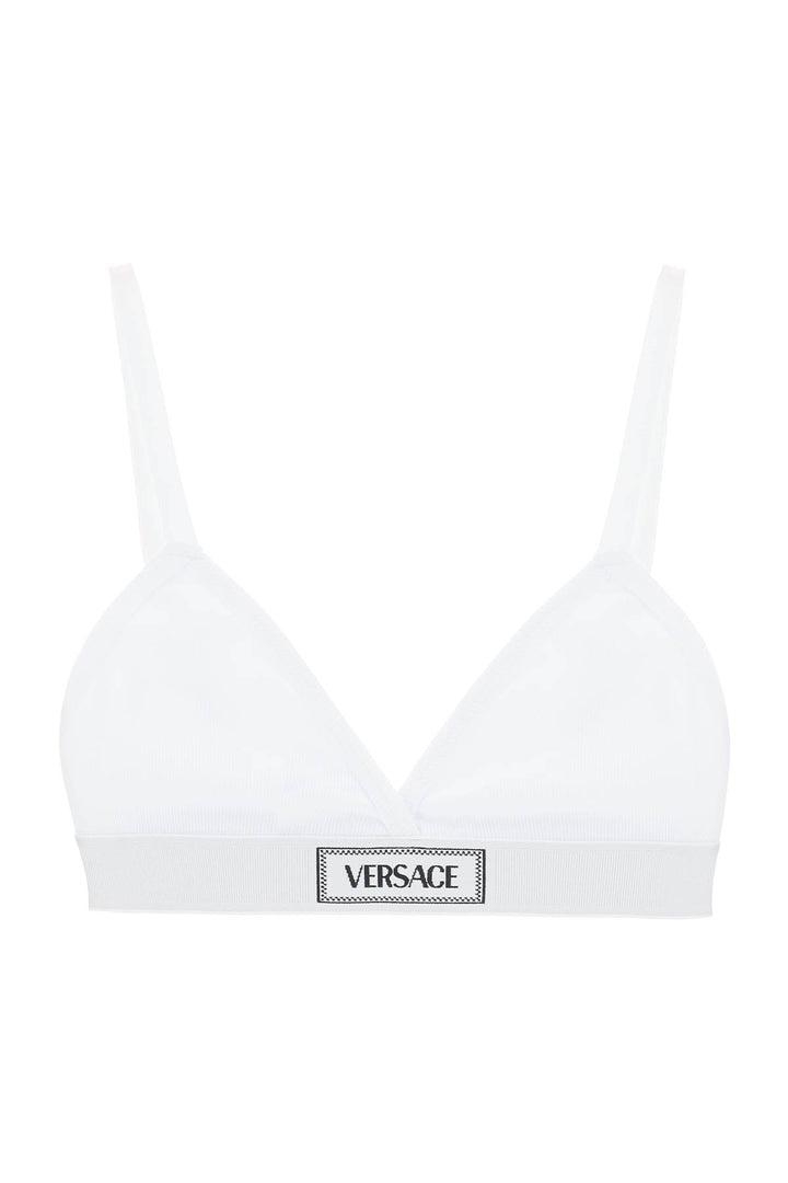 Versace '90s logo ribbed bralette