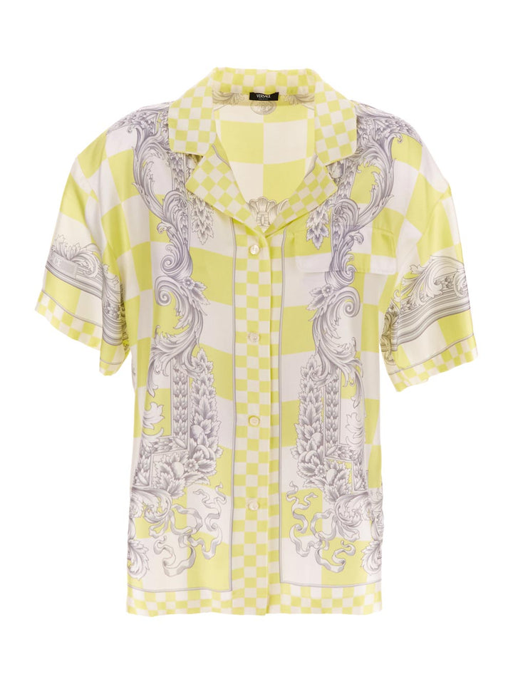 Versace Medusa Contrasto Silk Shirt