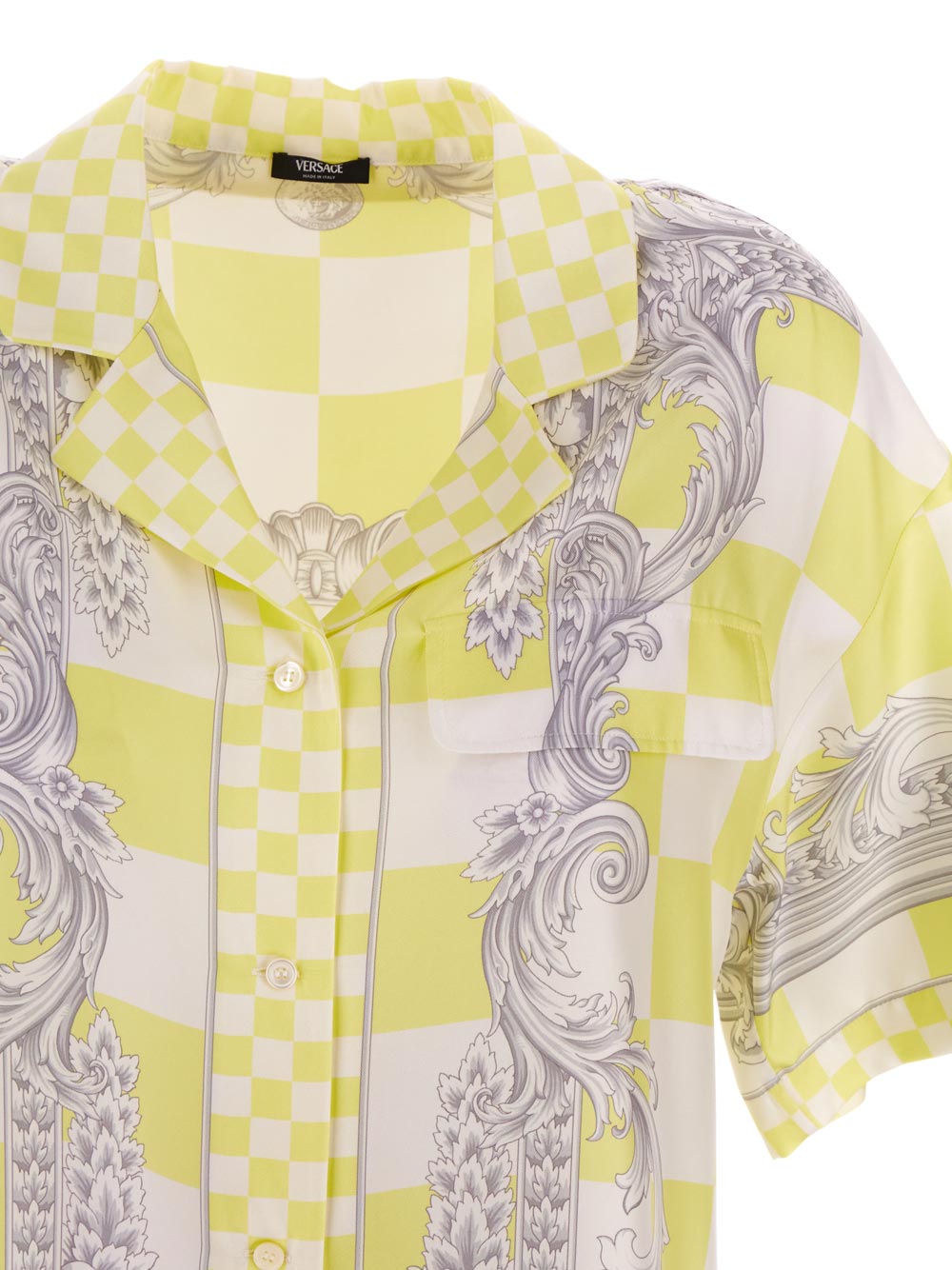 Versace Medusa Contrasto Silk Shirt