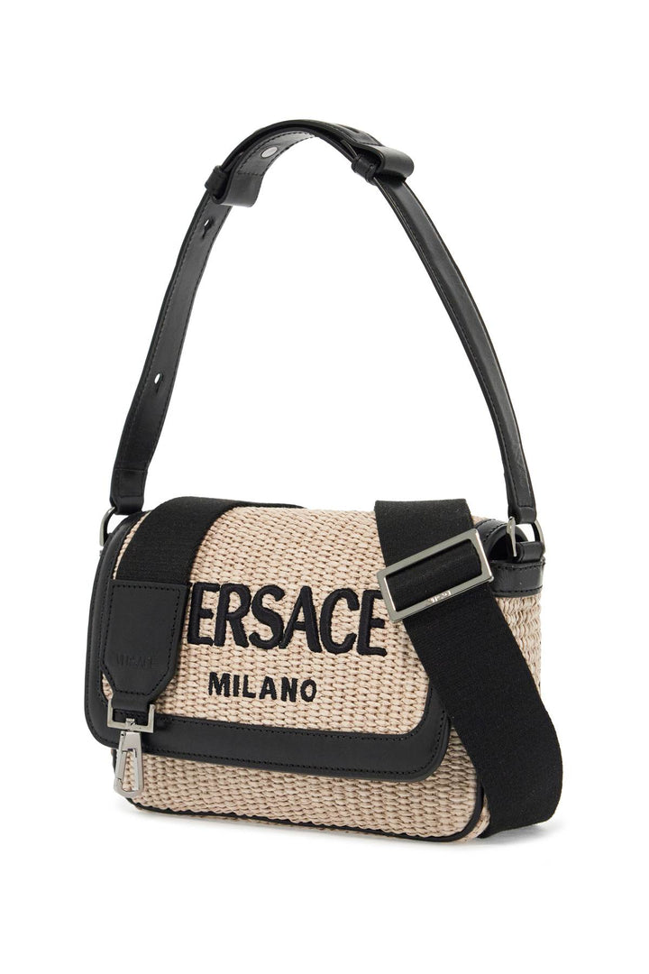 versace milano raffia bag