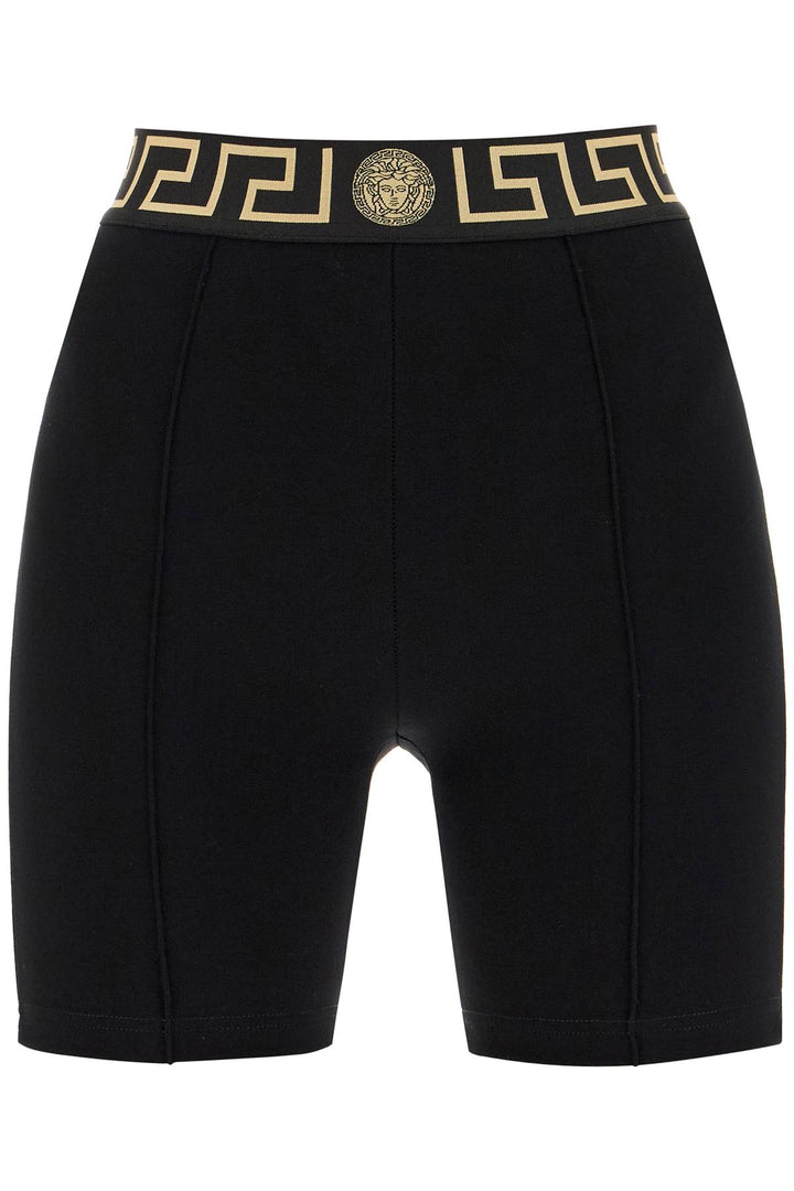 Versace "sporty shorts with greek band