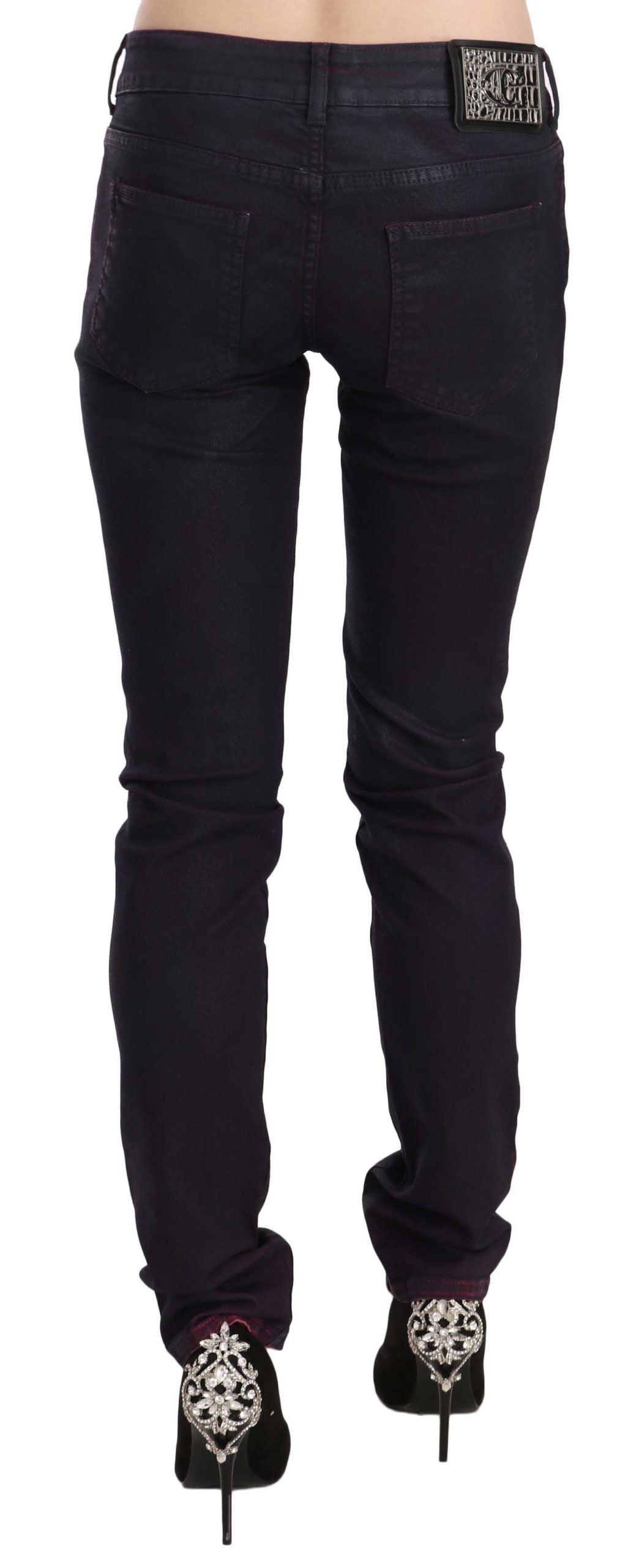 Just Cavalli Chic Black Low Waist Skinny Denim