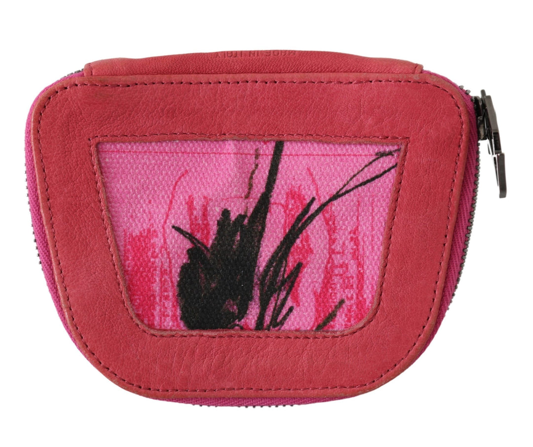 PINKO Elegant Pink Fabric Coin Wallet