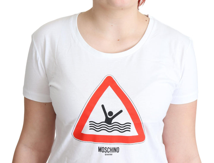 Moschino Chic Triangle Graphic Cotton Tee