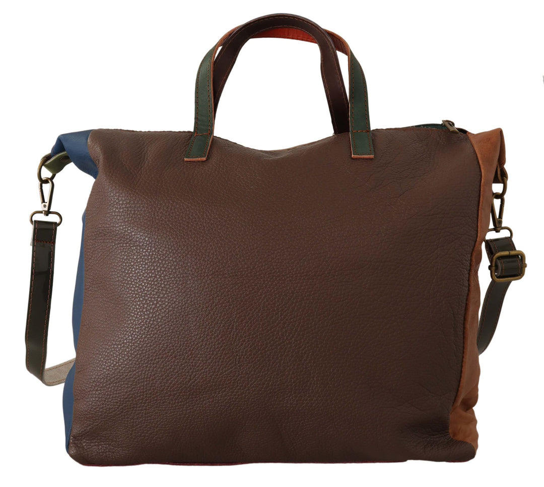 EBARRITO Multicolor Leather Shoulder Tote Bag