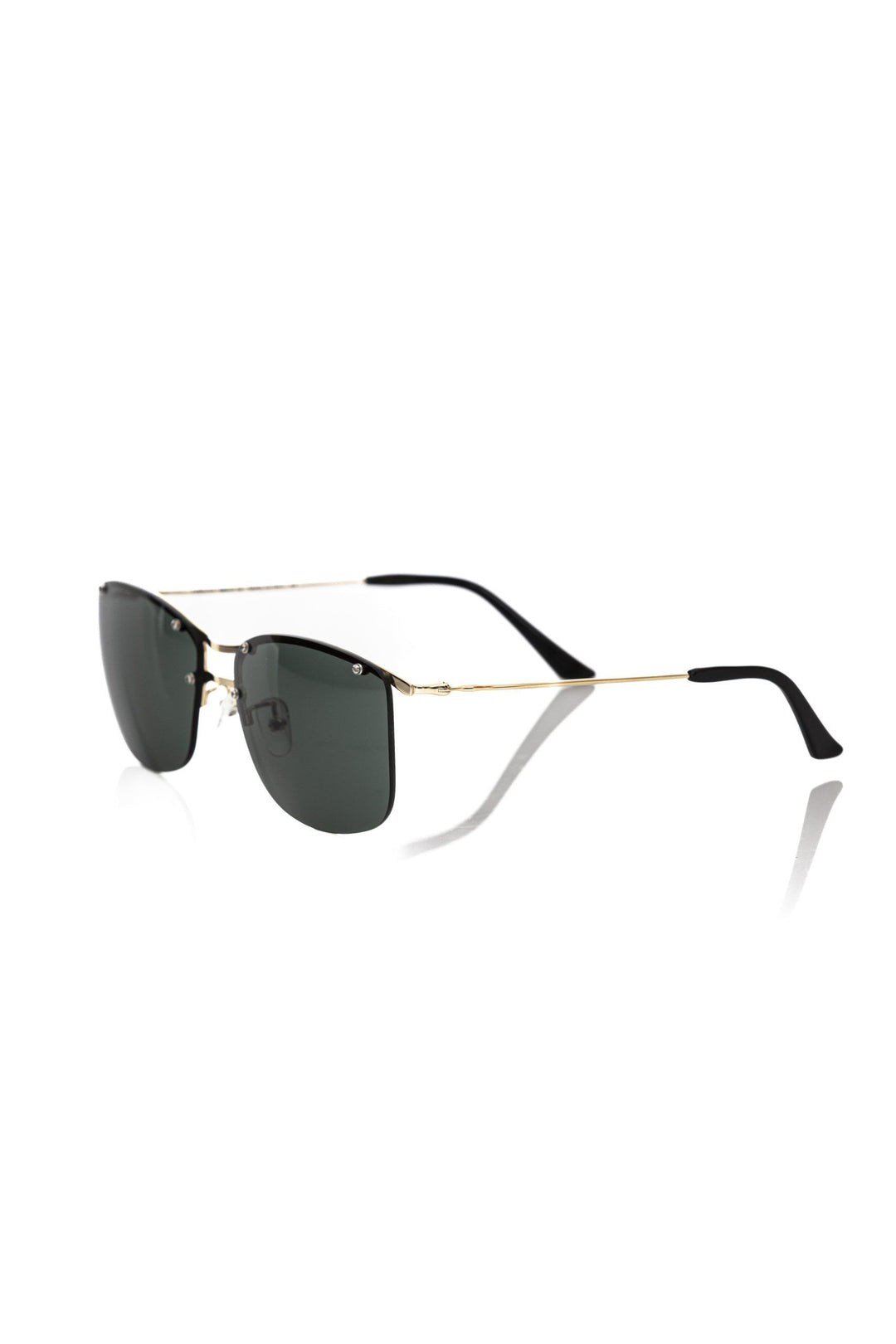 Frankie Morello Black Metallic Men Sunglass