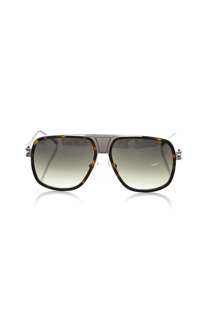 Frankie Morello Brown Metallic Men's Sunglass Shield