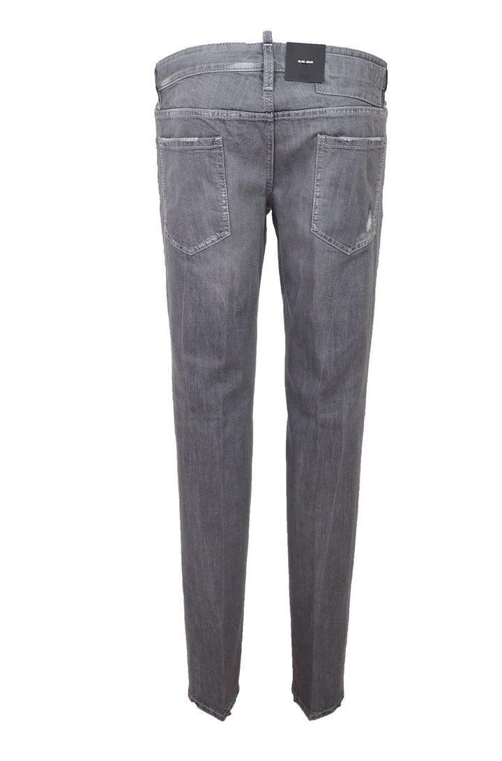 Dsquared² Chic Gray Slim-Fit Denim for the Modern Man