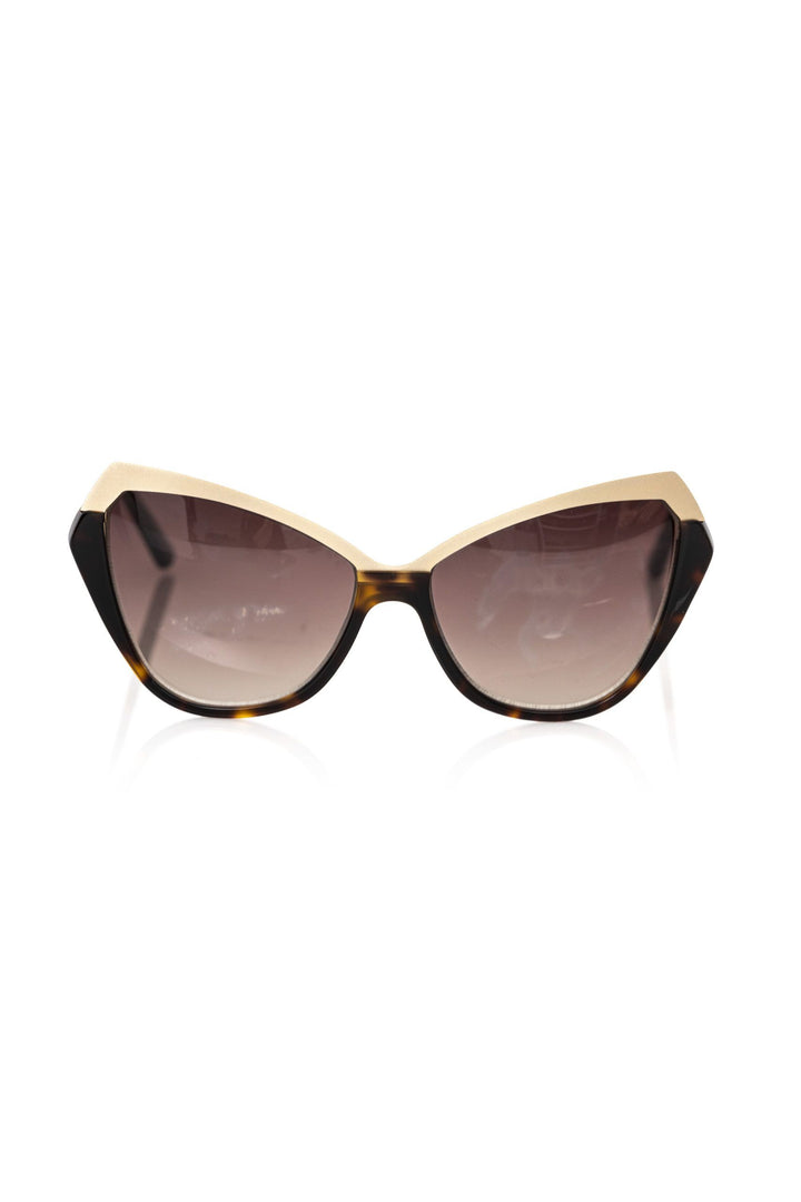 Frankie Morello Black Acetate Women Sunglass