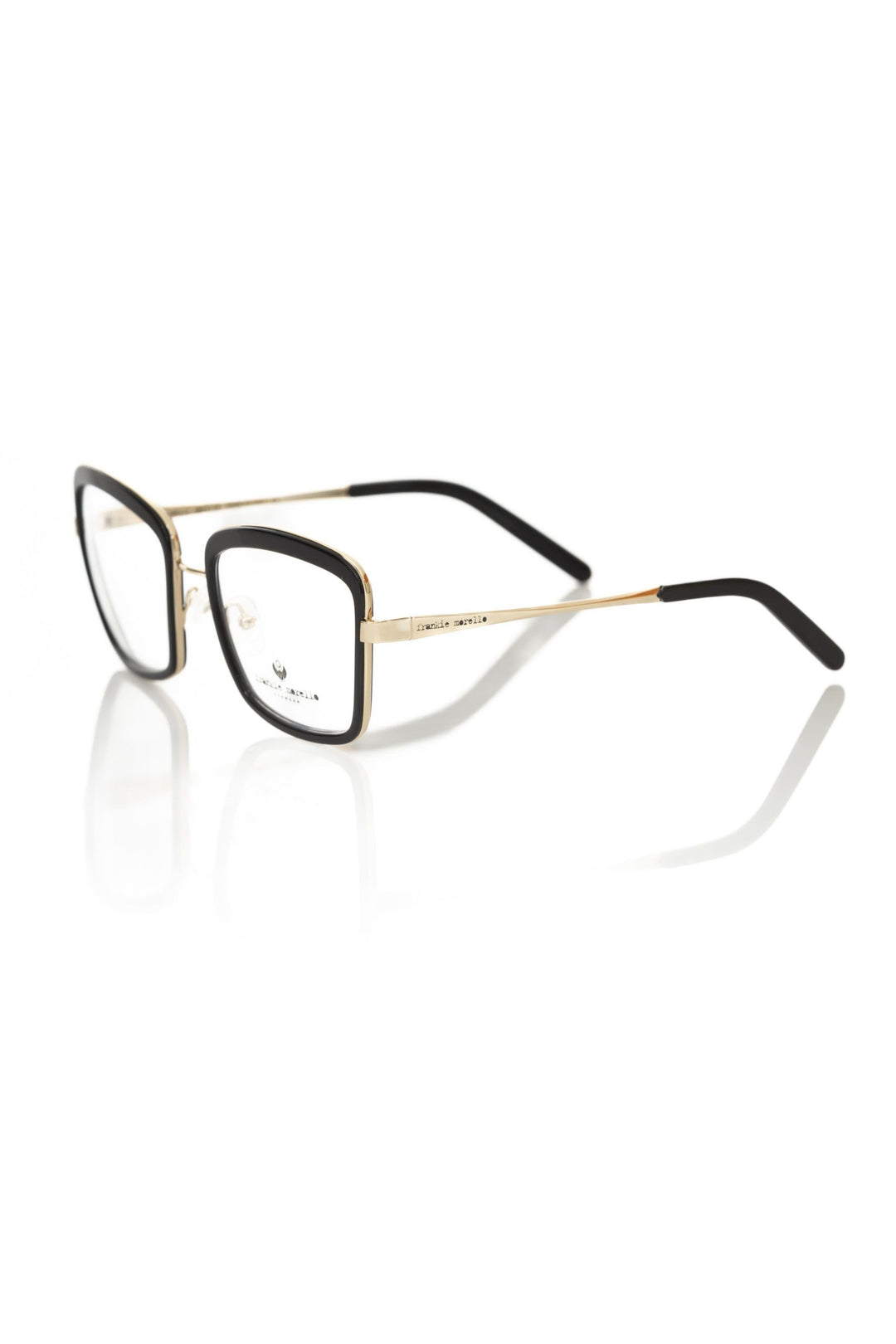 Frankie Morello Black Metallic Women's Eyeglass Frame