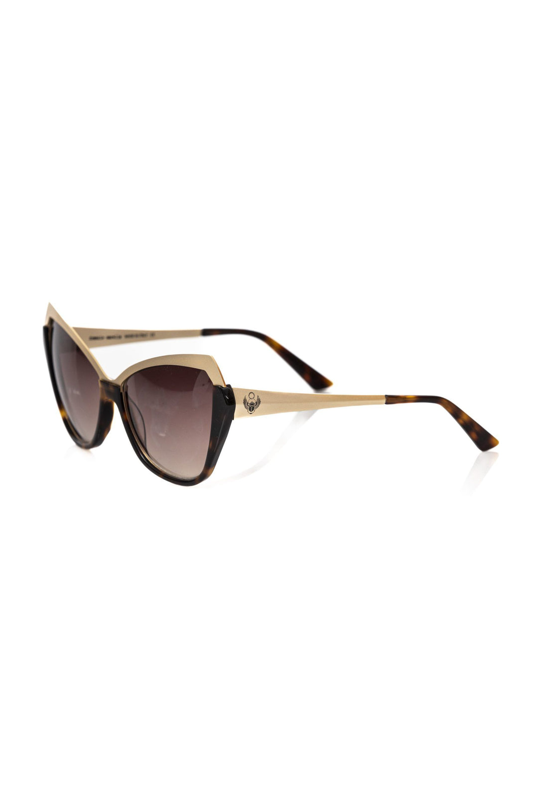 Frankie Morello Black Acetate Women Sunglass