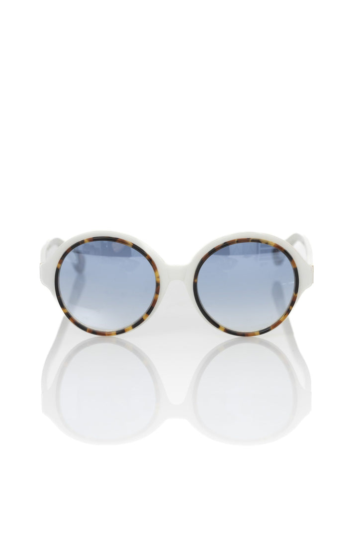 Frankie Morello White Acetate Women Sunglass