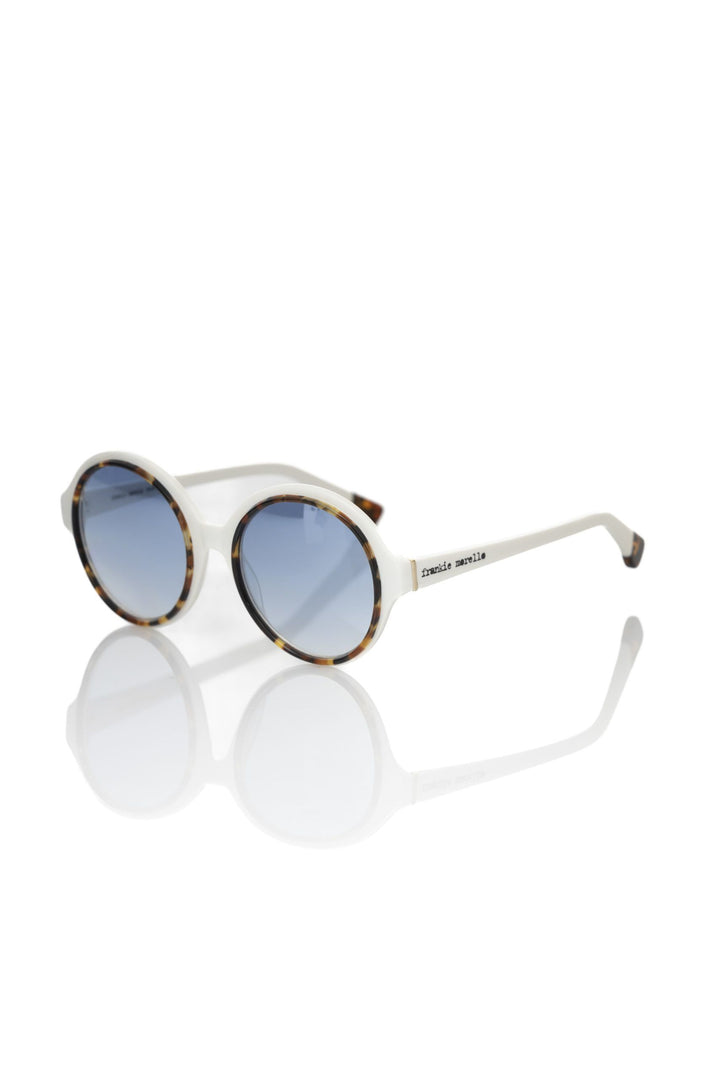 Frankie Morello White Acetate Women Sunglass