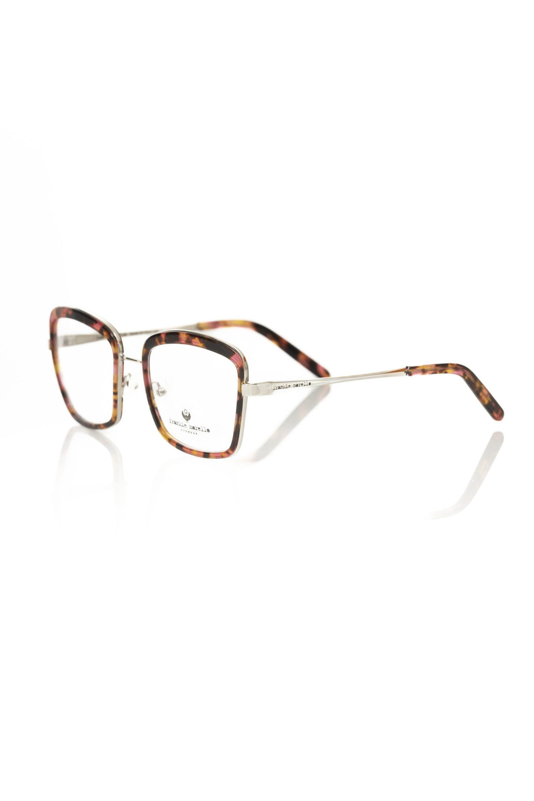 Frankie Morello Red Metallic Women's Eyeglass Frame