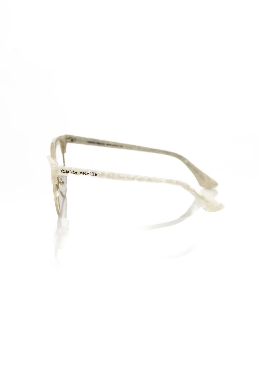 Frankie Morello White Metallic Fibre Women Frame