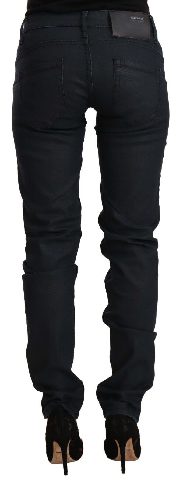 Acht Chic Low Waist Skinny Black Denim