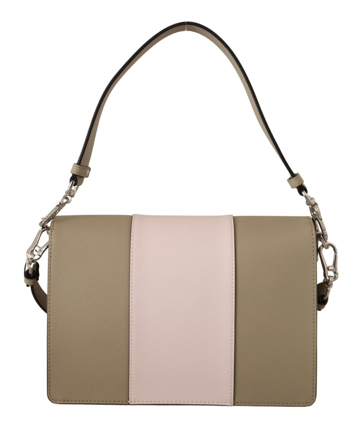 Karl Lagerfeld Chic Sage Shoulder Bag with Dual Straps