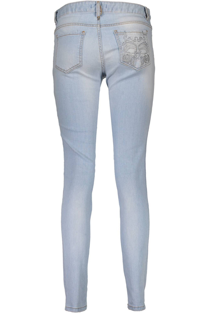 Just Cavalli Elegant Faded Light Blue Denim Jeans