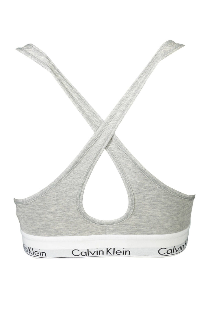 Calvin Klein Gray Cotton Women Bralette