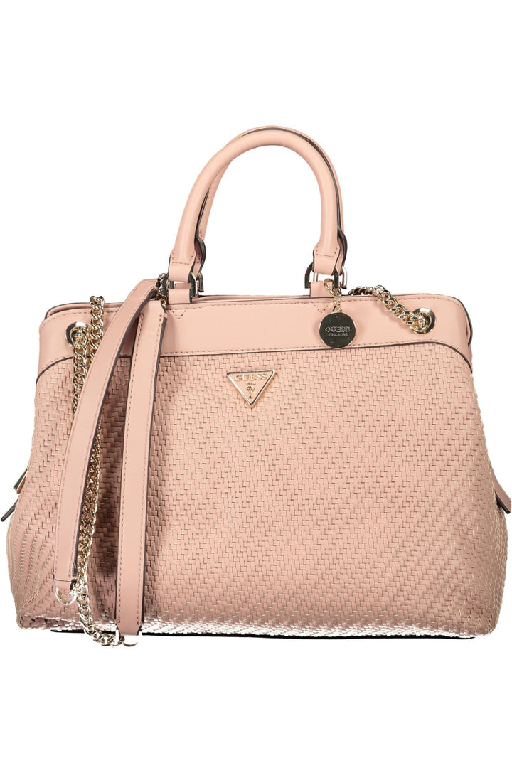 Guess Jeans Chic Pink Chain-Handle Shoulder Bag