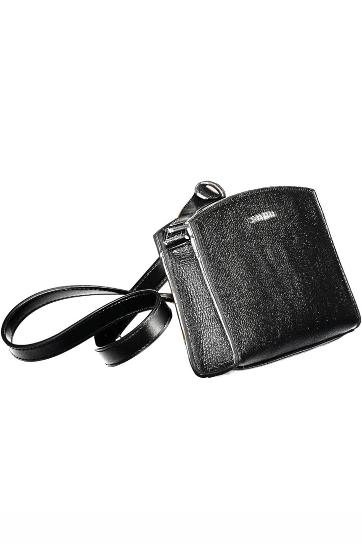 Calvin Klein Sleek Black Shoulder Bag with Chic Logo