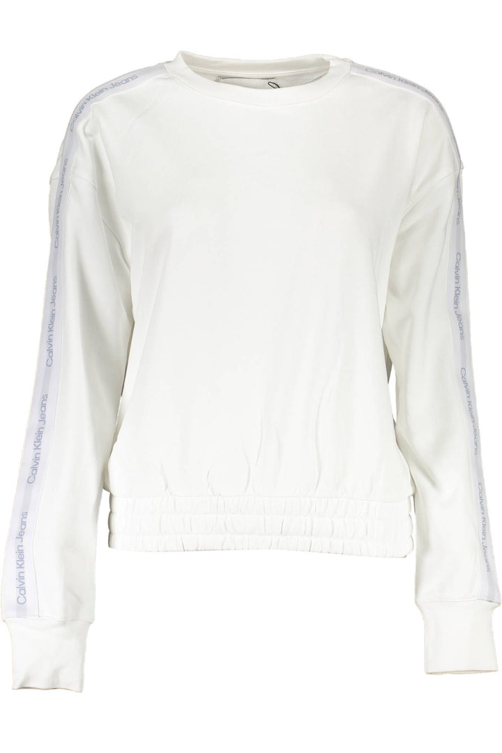 Calvin Klein Elegant White Cotton Sweatshirt