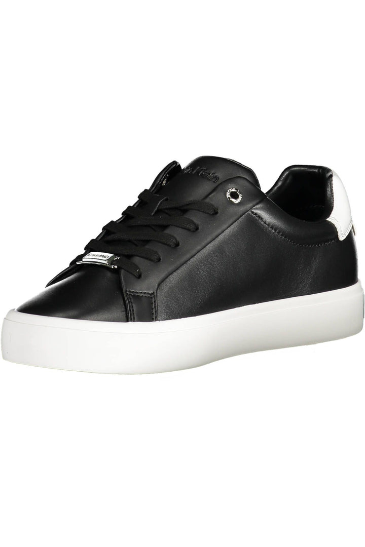 Calvin Klein Black Leather Women Sneaker