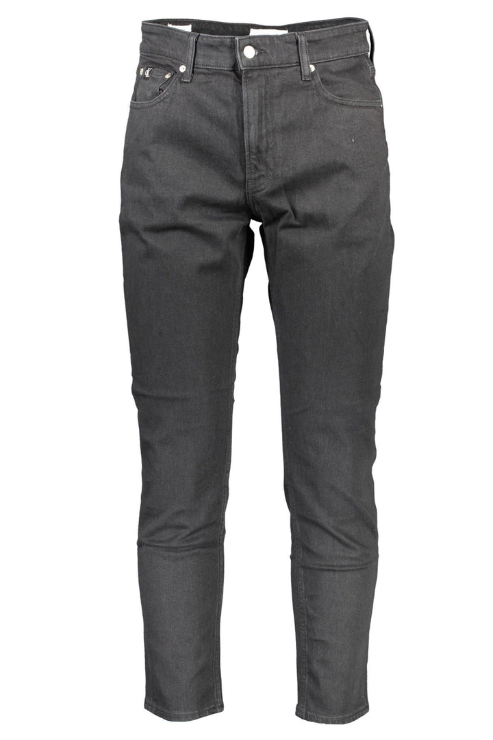 Calvin Klein Sleek Black Cotton Blend Jeans