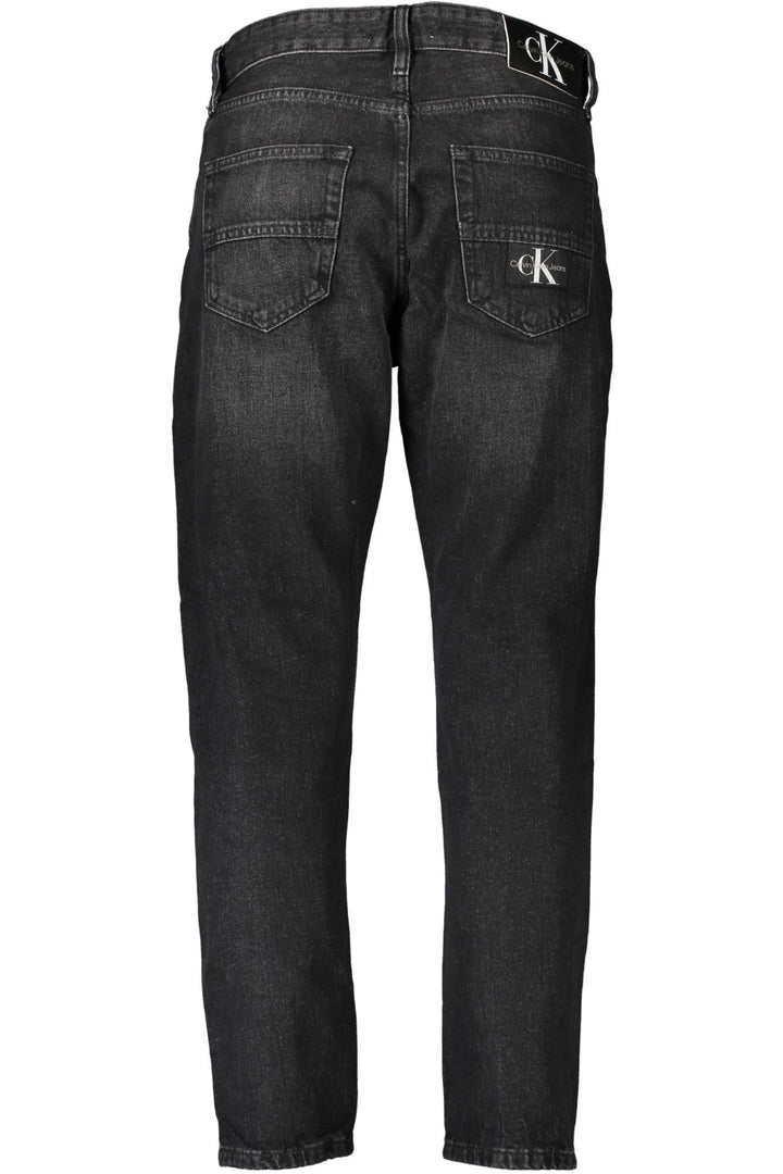 Calvin Klein Sleek Black Cotton Denim Jeans