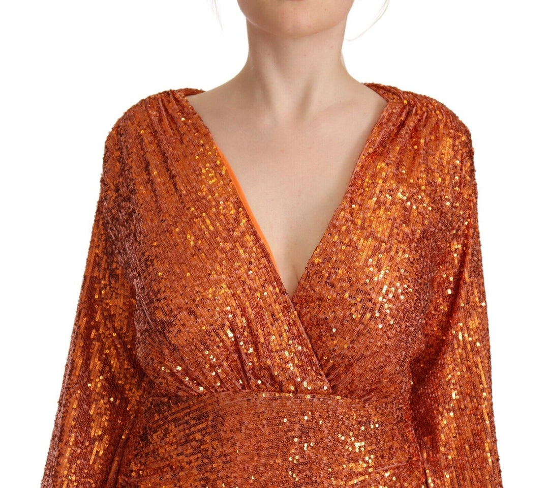 Aniye By Sequin Embellished Wrap Mini Dress