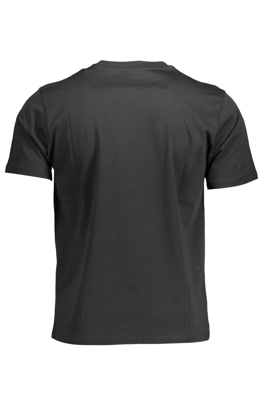 North Sails Sleek Black Round Neck Tee with Logo Accent