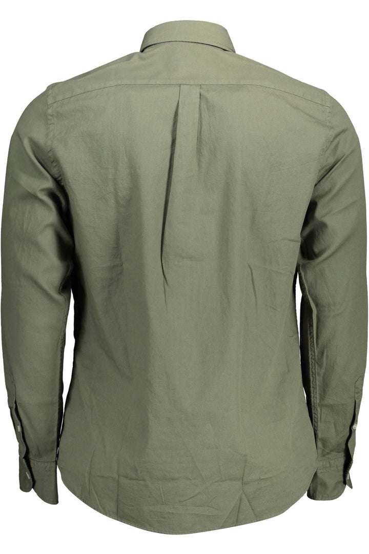 Harmont & Blaine Elegant Green Long Sleeve Button-Down Shirt