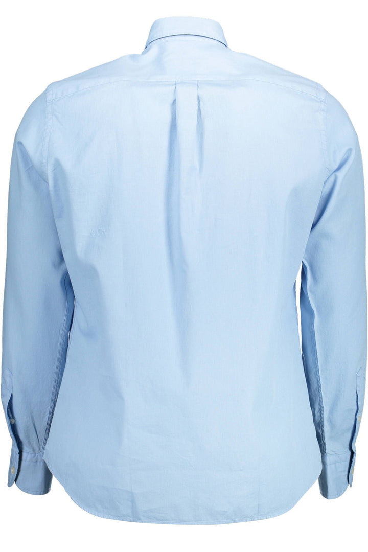 Harmont & Blaine Elegant Light Blue Cotton Shirt with Contrast Detail