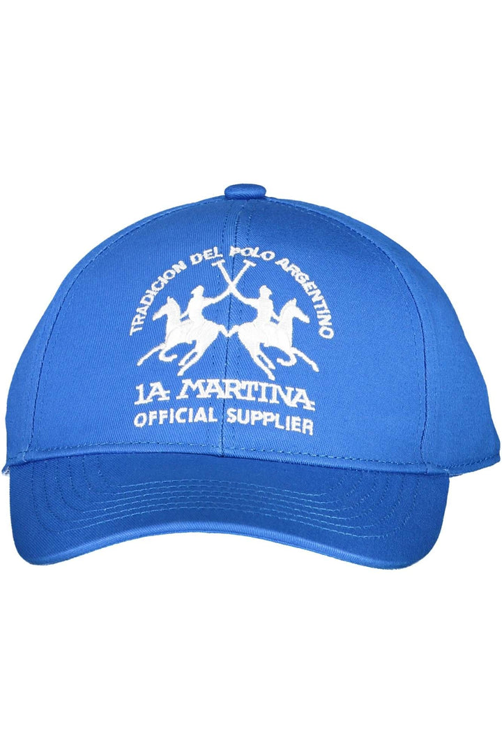 La Martina Elegant Embroidered Cotton Visor Cap