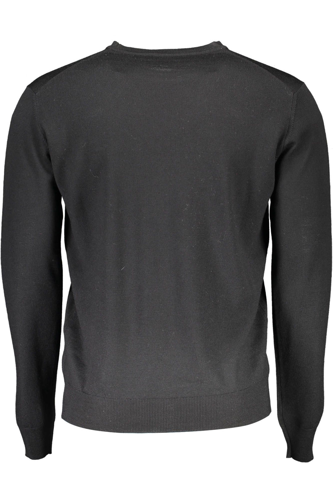 Harmont & Blaine Elegant Crew Neck Wool Sweater in Black