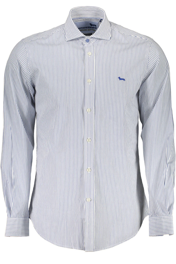 Harmont & Blaine Elegant White Narrow Fit Long Sleeve Shirt