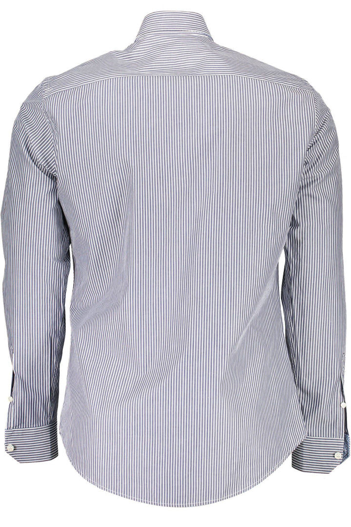 Harmont & Blaine Sleek Blue Organic Cotton Shirt with Logo