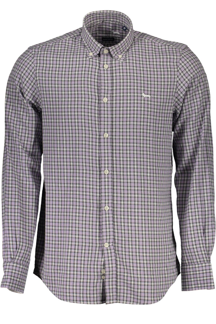 Harmont & Blaine Elegant Purple Cotton Long Sleeve Shirt