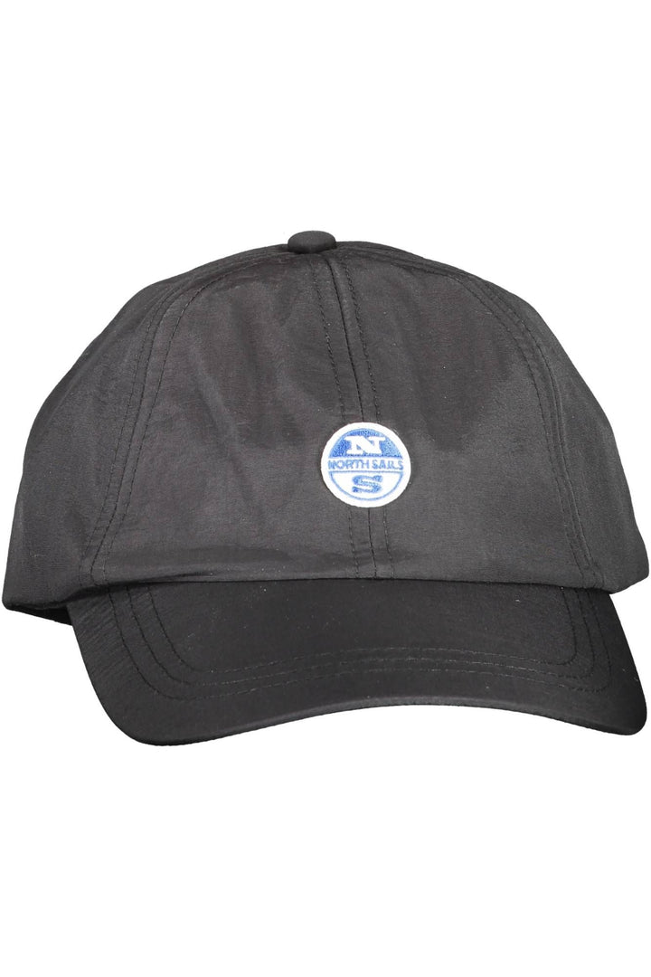 North Sails Sleek Black Visor Cap with Logo Detail