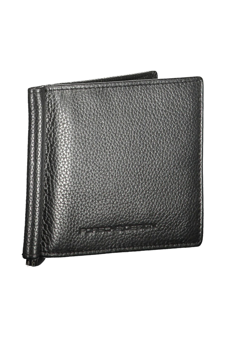 Porsche Design Sleek Black Leather RFID-Blocking Card Holder