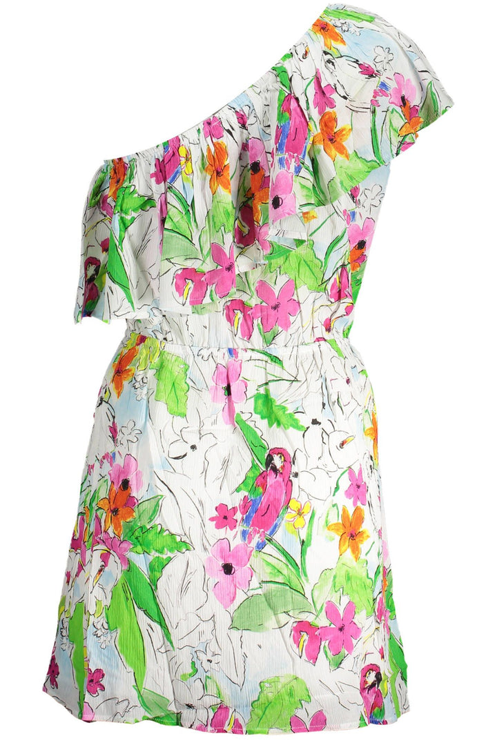 Desigual Chic One-Shoulder Short Dress with Contrasting Details