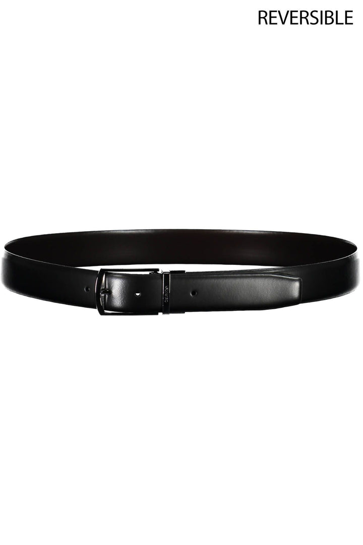 Calvin Klein Black Leather Men Belt