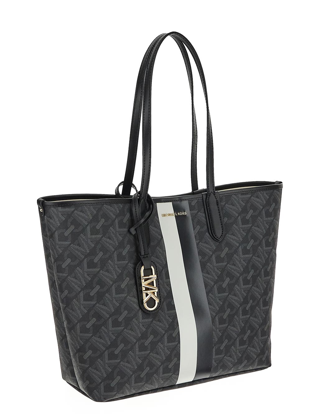 Michael Kors Eliza Large Empire Signature Logo Stripe Tote Bag