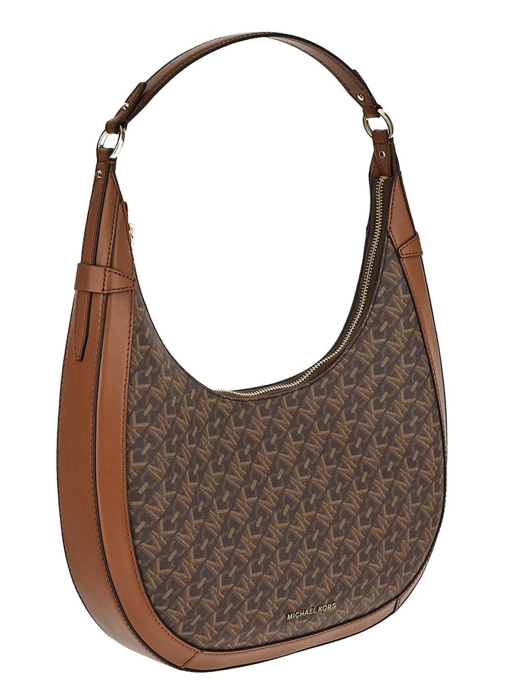 Michael Kors Preston Monogram-Pattern Shoulder Bag