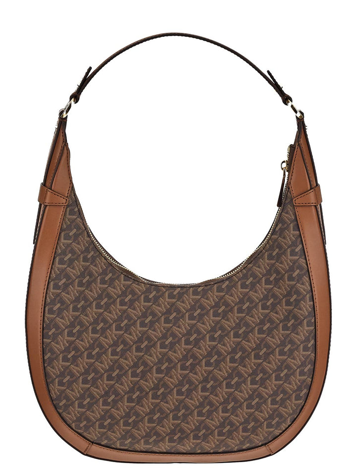 Michael Kors Preston Monogram-Pattern Shoulder Bag