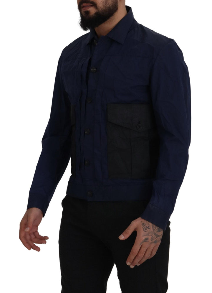 Dsquared² Svelte Dark Blue Cotton Shirt