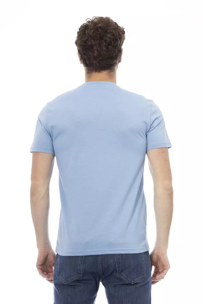 Baldinini Trend Light Blue Cotton Men T-Shirt